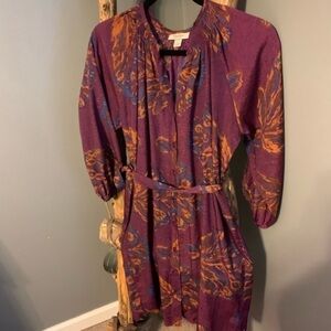 Tucker Boho Fall Midi Dress Size S